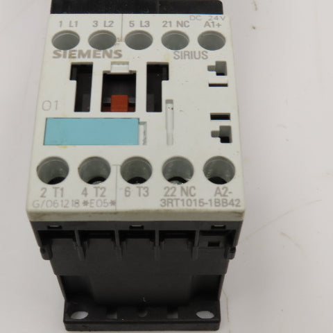 Siemens 3RT1015-1BB42 3RV1021-1KA10 600V Contactor 9-12.5A Trip 24VDC Coil