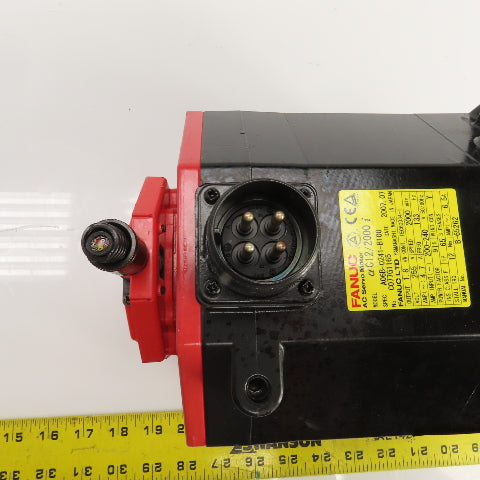 Fanuc A06B-0241-B100 1.8kW AC Servo Motor 2000RPM 255V 3PH W/ Pulsecoder