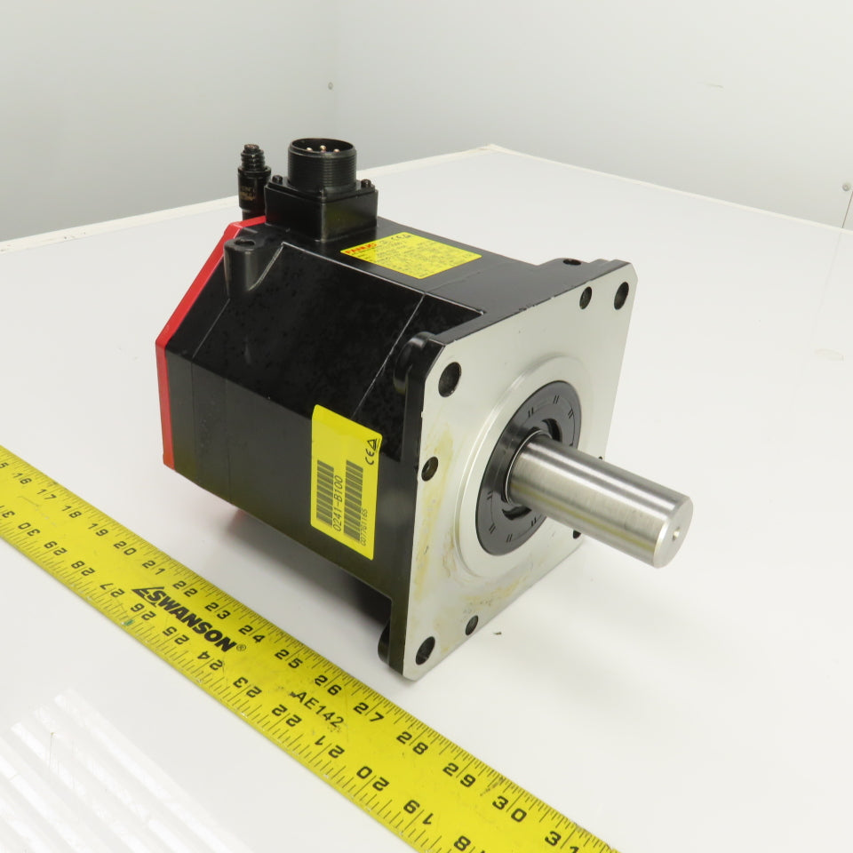 Fanuc A06B-0241-B100 1.8kW AC Servo Motor 2000RPM 255V 3PH W/ Pulsecoder