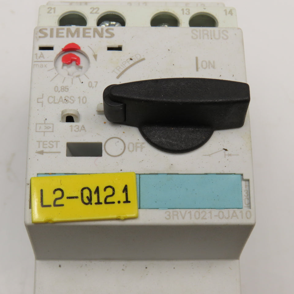 Siemens 3RT1015-1BB42 600V Contactor 1.1-1.6A 0.7-1.0A 0.14-0.2A Trip Lot Of 3