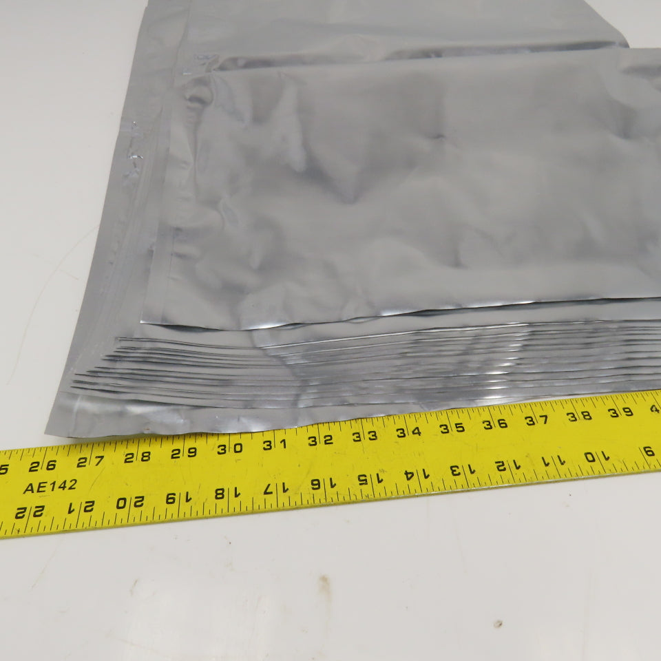 30" x 20" 7 Mil 5 Gal Mylar Heat Seal Open Bottom Storage Bags Lot Of 18