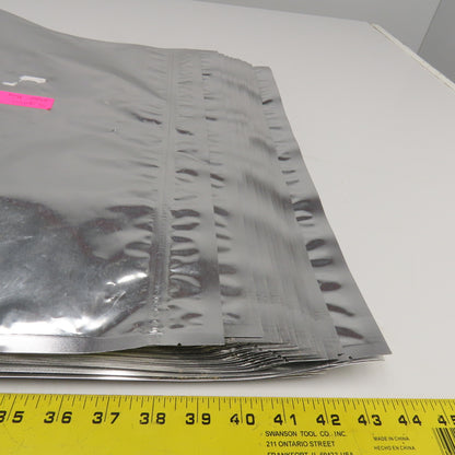 30" x 20" 7 Mil 5 Gal Mylar Heat Seal Open Bottom Storage Bags Lot Of 18