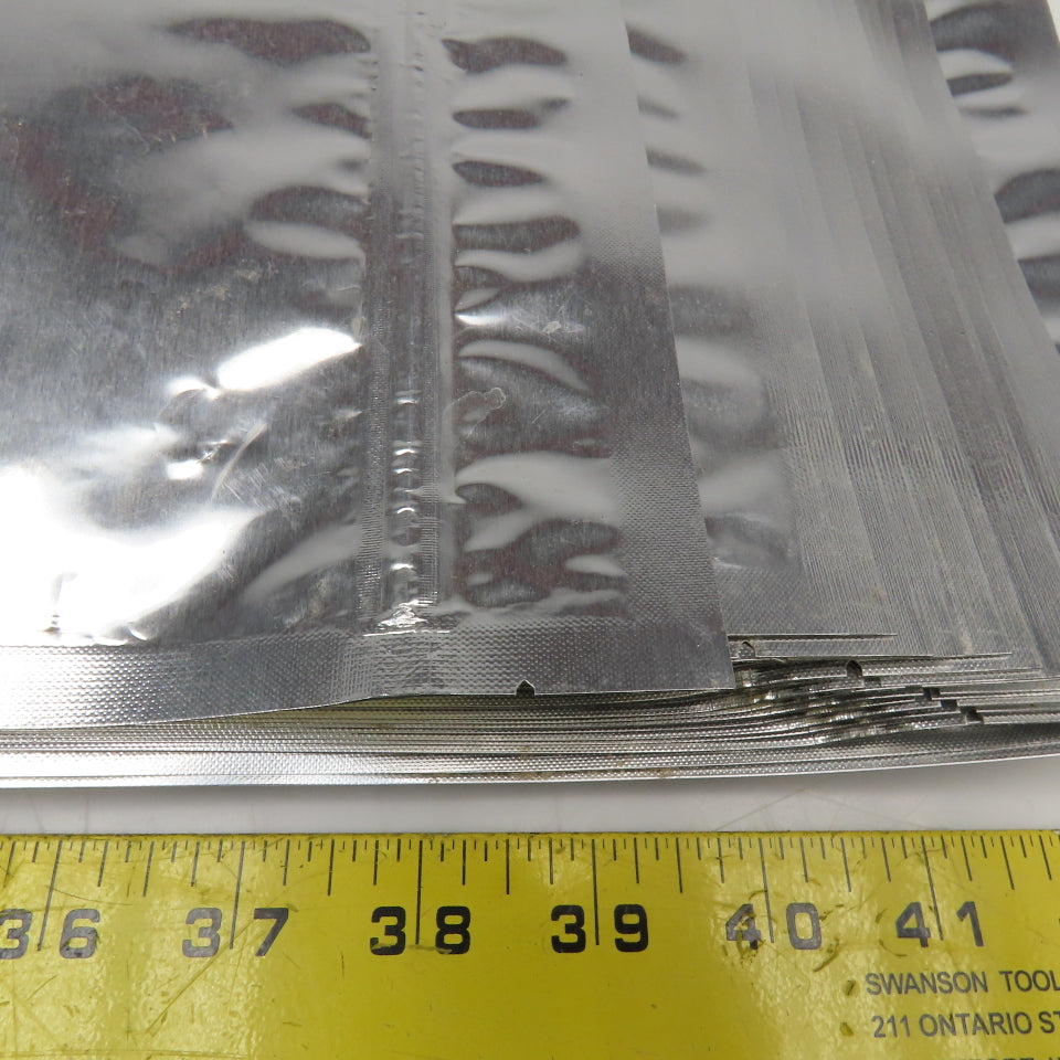 30" x 20" 7 Mil 5 Gal Mylar Heat Seal Open Bottom Storage Bags Lot Of 18