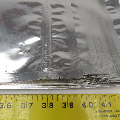30" x 20" 7 Mil 5 Gal Mylar Heat Seal Open Bottom Storage Bags Lot Of 18