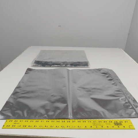 30" x 20" 7 Mil 5 Gal Mylar Heat Seal Open Bottom Storage Bags Lot Of 25