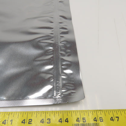 30" x 20" 7 Mil 5 Gal Mylar Heat Seal Open Bottom Storage Bags Lot Of 25
