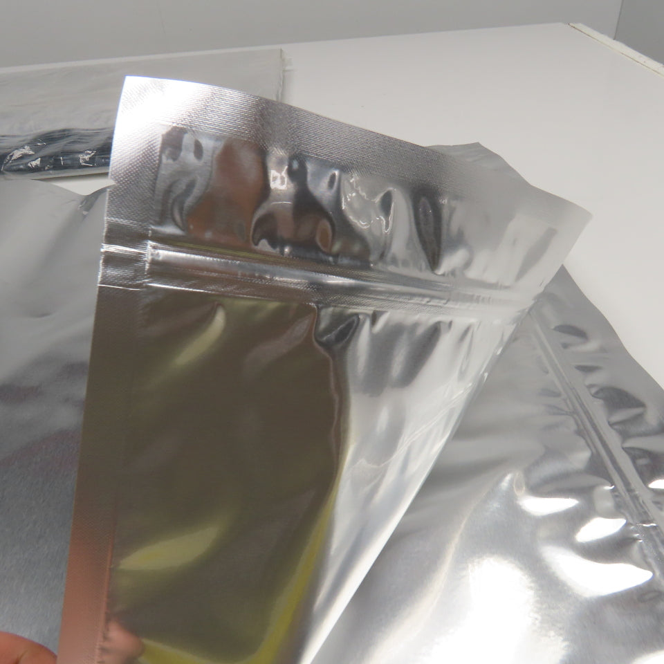 30" x 20" 7 Mil 5 Gal Mylar Heat Seal Open Bottom Storage Bags Lot Of 25