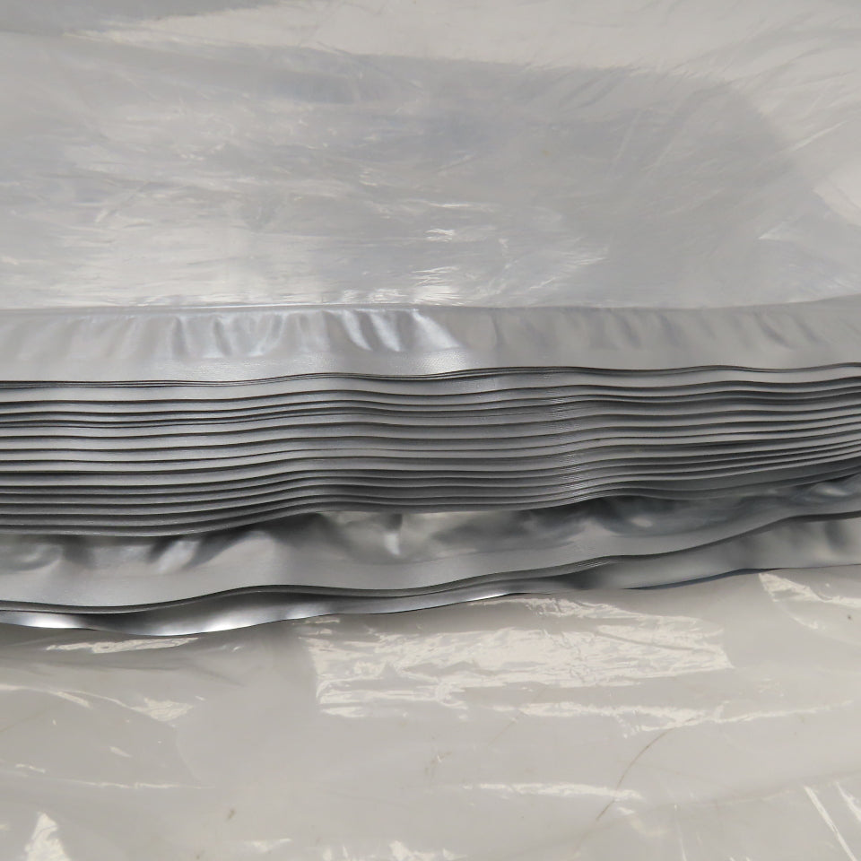 30" x 20" 7 Mil 5 Gal Mylar Heat Seal Open Bottom Storage Bags Lot Of 25