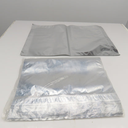 30" x 20" 7 Mil 5 Gal Mylar Heat Seal Open Bottom Storage Bags Lot Of 25