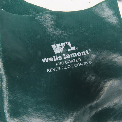 Wells Lamont Large PVC Coated Gloves 100% Cotton Shell Green Lot Of 6 Pairs