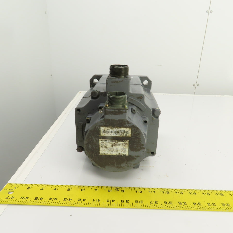 Mitsubishi HA100NC-S AC Servo Motor 35mm Shaft 2.0KW 2000RPM W/Encoder