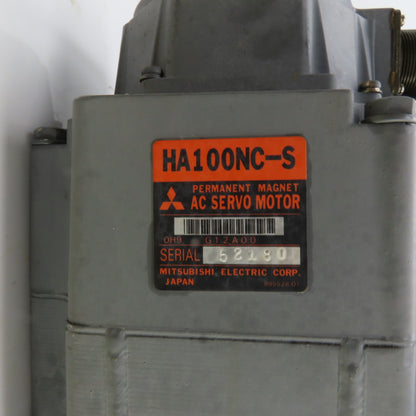 Mitsubishi HA100NC-S AC Servo Motor 35mm Shaft 2.0KW 2000RPM W/Encoder