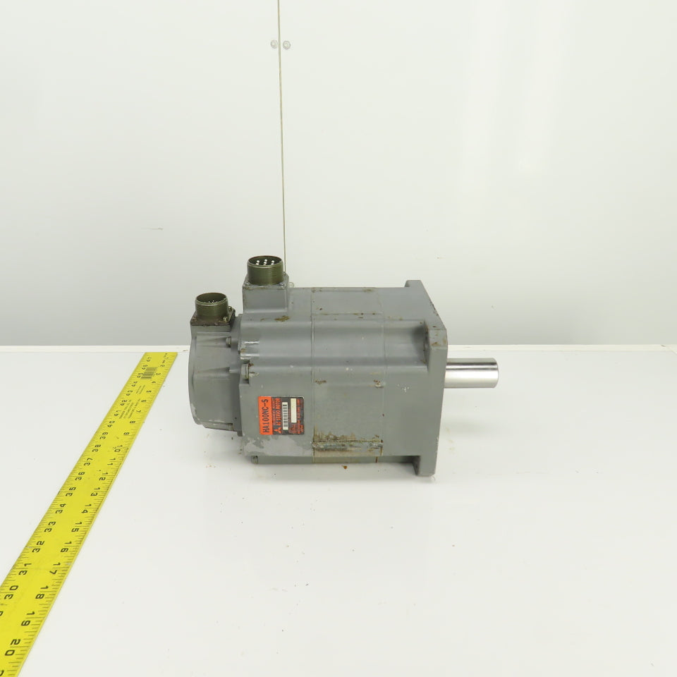 Mitsubishi HA100NC-S AC Servo Motor 35mm Shaft 2.0KW 2000RPM W/Encoder