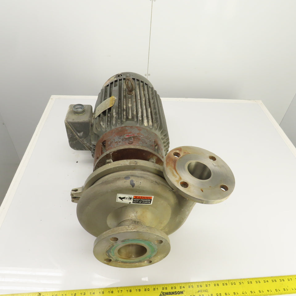 Cherry Burrell U2085 20HP Sanitary Centrifugal Pump 230/460V 3PH 840GPM 342' H