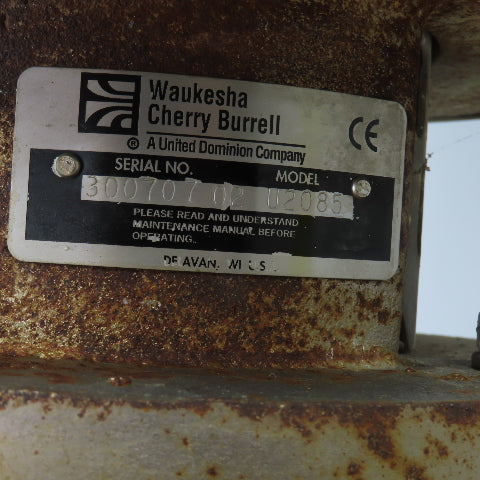 Cherry Burrell U2085 20HP Sanitary Centrifugal Pump 230/460V 3PH 840GPM 342' H