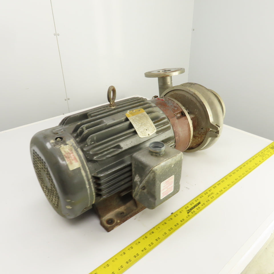 Cherry Burrell U2085 20HP Sanitary Centrifugal Pump 230/460V 3PH 840GPM 342' H