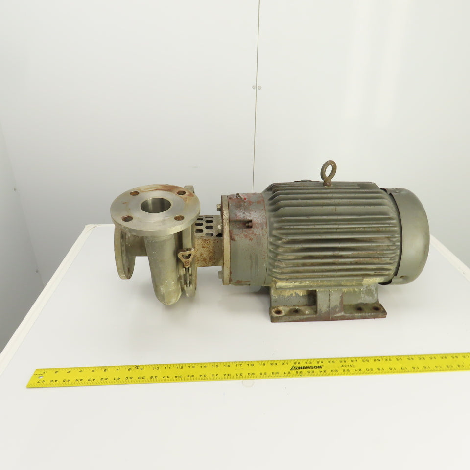 Cherry Burrell U2085 20HP Sanitary Centrifugal Pump 230/460V 3PH 840GPM 342' H