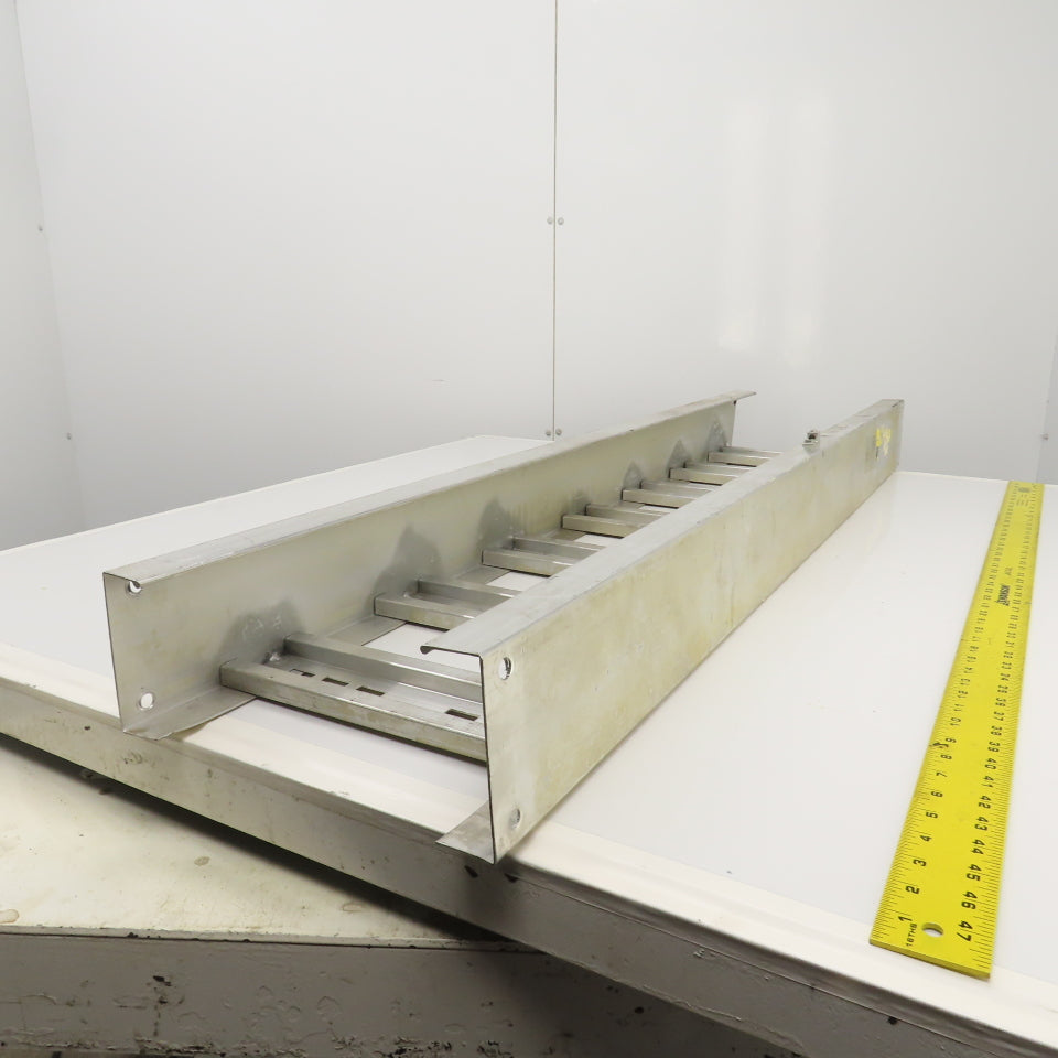 Square D Aluminum Ladder Cable Tray Straight Section 52" L x 12" W x 4-1/2" H