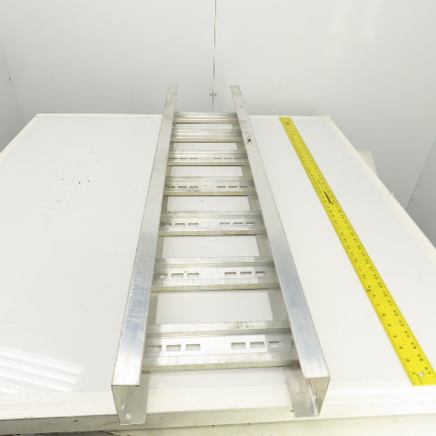 Square D Aluminum Ladder Cable Tray Straight Section 52" L x 12" W x 4-1/2" H