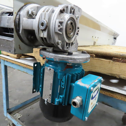 4-1/2" x 74" Steel Table Top Small Parts Conveyor 230/460V 60FPM