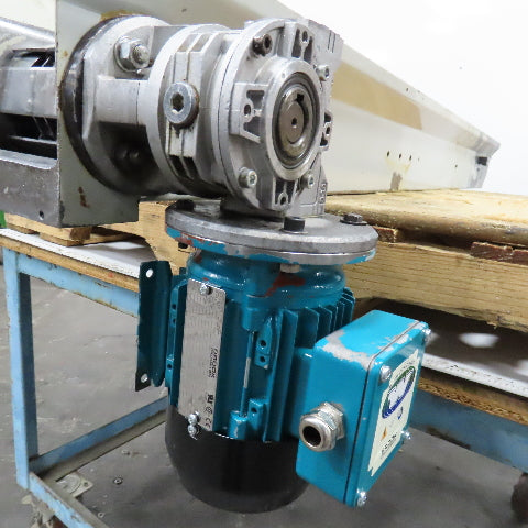4-1/2" x 74" Steel Table Top Small Parts Conveyor 230/460V 60FPM