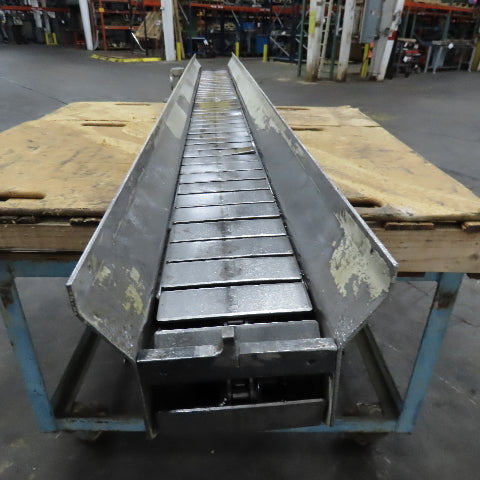 4-1/2" x 74" Steel Table Top Small Parts Conveyor 230/460V 60FPM