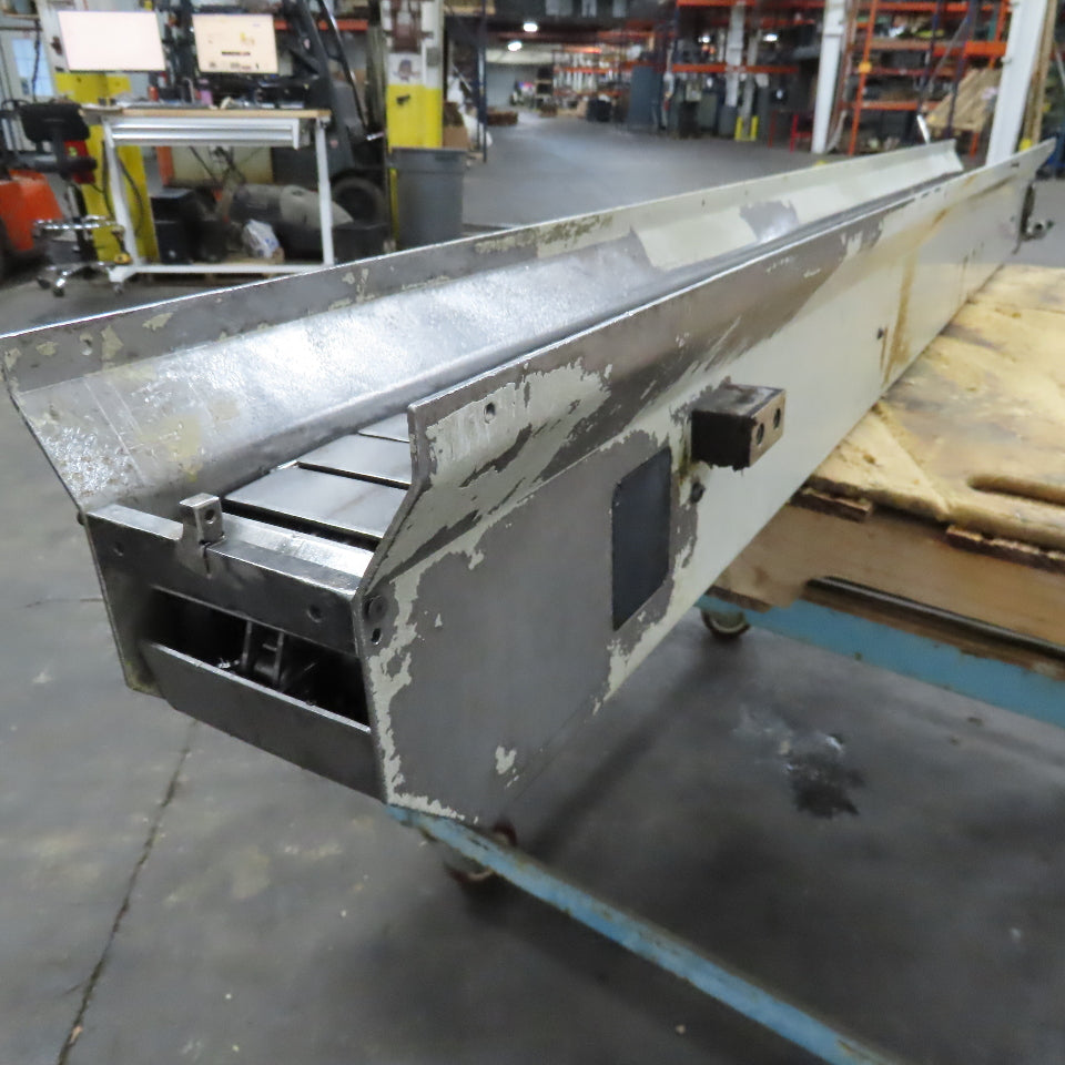 4-1/2" x 74" Steel Table Top Small Parts Conveyor 230/460V 60FPM
