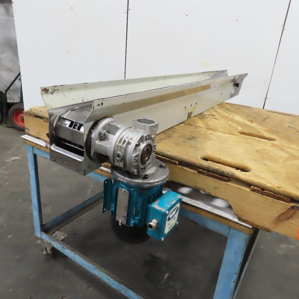 4-1/2" x 74" Steel Table Top Small Parts Conveyor 230/460V 60FPM