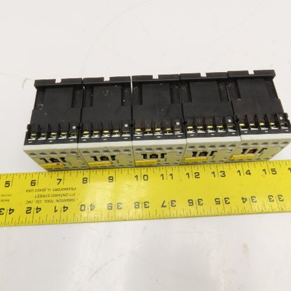 Siemens 3RH1015-1BB42 600V 16A Contactor 24VDC Coil Lot Of 5