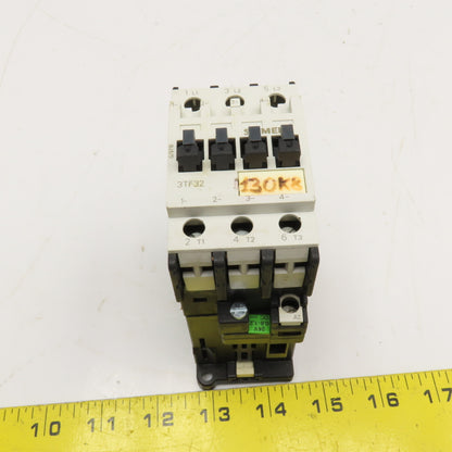 Siemens 3TF3200-0B 600V 30A 10Hp Contactor 24VDC Coil