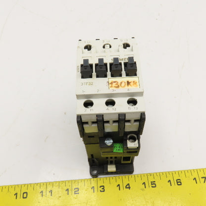 Siemens 3TF3200-0B 600V 30A 10Hp Contactor 24VDC Coil