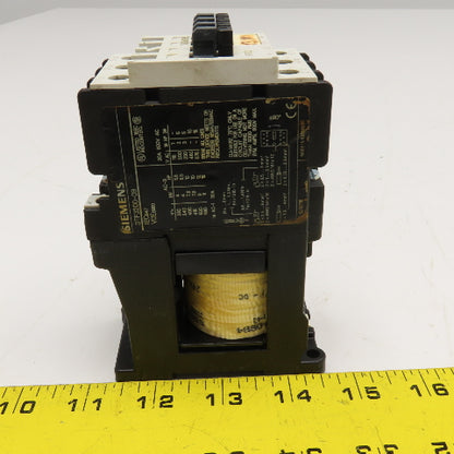 Siemens 3TF3200-0B 600V 30A 10Hp Contactor 24VDC Coil