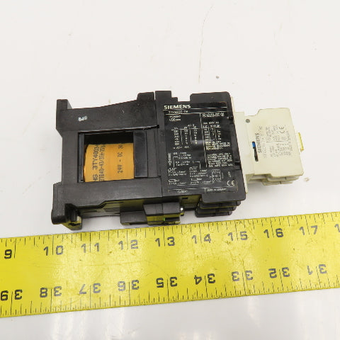 Siemens 3TF3300-0B 600V 30A 10Hp Contactor 24VDC Coil