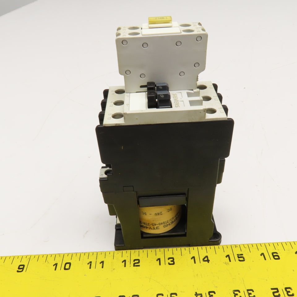 Siemens 3TF3300-0B 600V 30A 10Hp Contactor 24VDC Coil