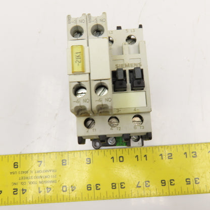 Siemens 3TF3200-0B 600V 30A 10Hp Contactor 24VDC Coil