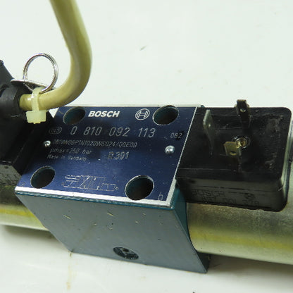 Bosch 0-810-092-113 Directional Hydraulic Control Valve 24VDC Coil 250 Bar