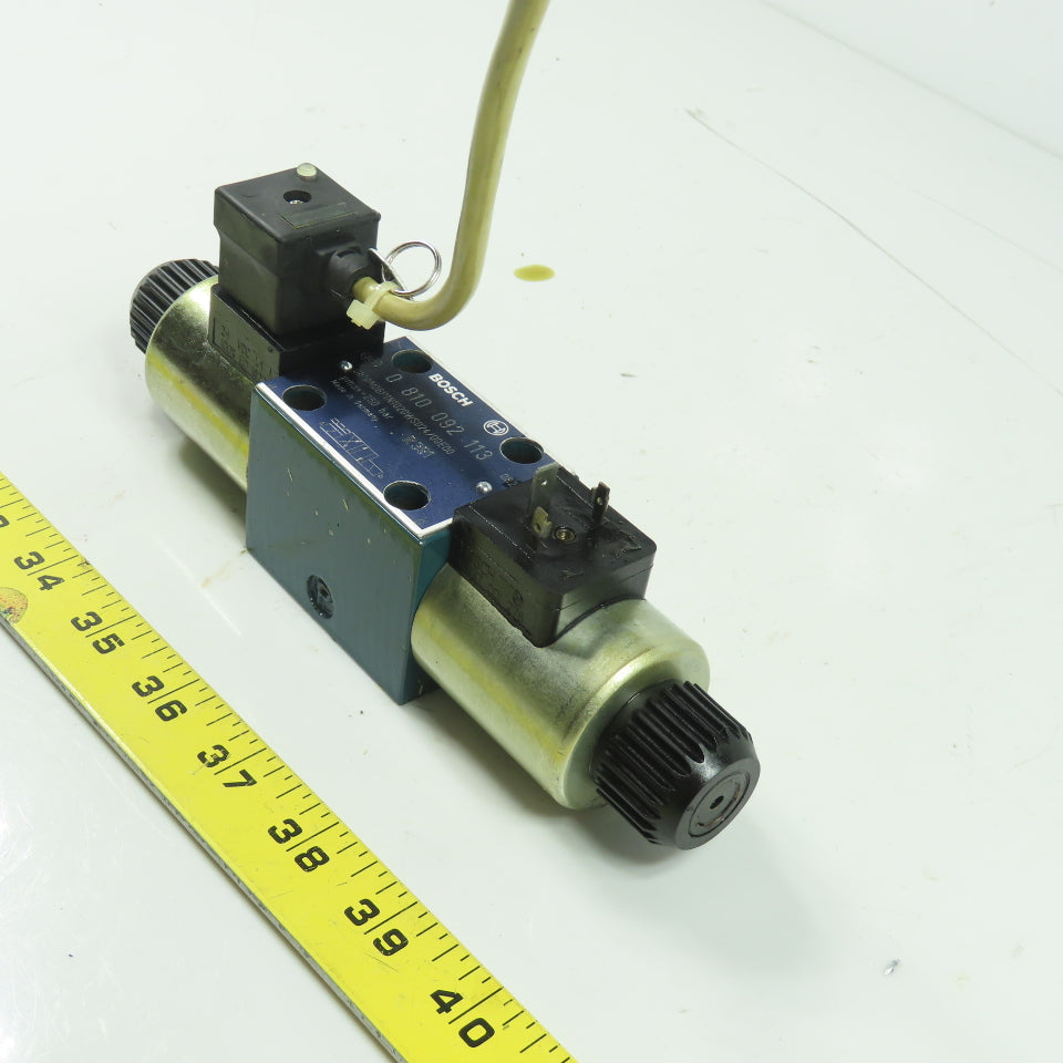 Bosch 0-810-092-113 Directional Hydraulic Control Valve 24VDC Coil 250 Bar