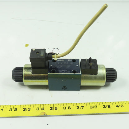 Bosch 0-810-092-113 Directional Hydraulic Control Valve 24VDC Coil 250 Bar