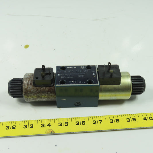 Bosch 0-810-092-113 Directional Hydraulic Control Valve 24VDC Coil 250 Bar