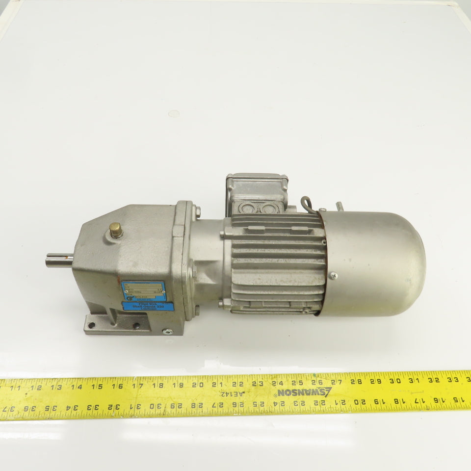 Nord SK 02-71 S/4 BRE5 HL 0.33HP Inline Gear Motor 32RPM 230/460V 3PH 646 Torq