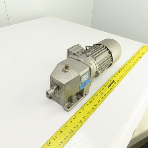 Nord SK 02-71 S/4 BRE5 HL 0.33HP Inline Gear Motor 32RPM 230/460V 3PH 646 Torq