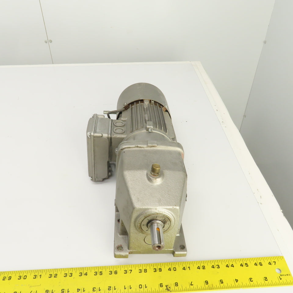 Nord SK 02-71 S/4 BRE5 HL 0.33HP Inline Gear Motor 32RPM 230/460V 3PH 646 Torq