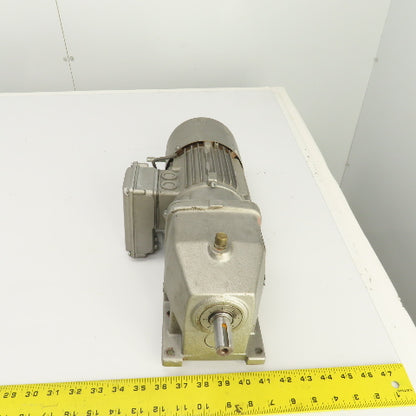 Nord SK 02-71 S/4 BRE5 HL 0.33HP Inline Gear Motor 32RPM 230/460V 3PH 646 Torq