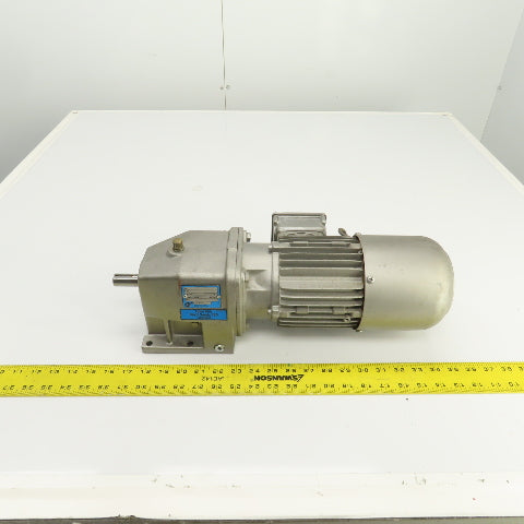Nord SK 02-71 S/4 BRE5 HL 0.33HP Inline Gear Motor 32RPM 230/460V 3PH 646 Torq