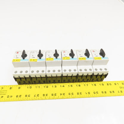 Siemens 3RV1021 600V Misc. Manual Motor Controller Lot Of 6 See Info