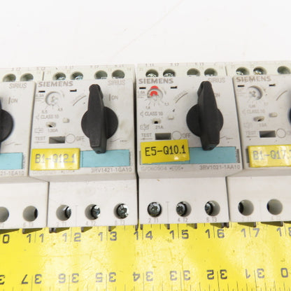 Siemens 3RV1021 600V Misc. Manual Motor Controller Lot Of 6 See Info