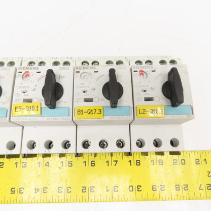 Siemens 3RV1021 600V Misc. Manual Motor Controller Lot Of 6 See Info