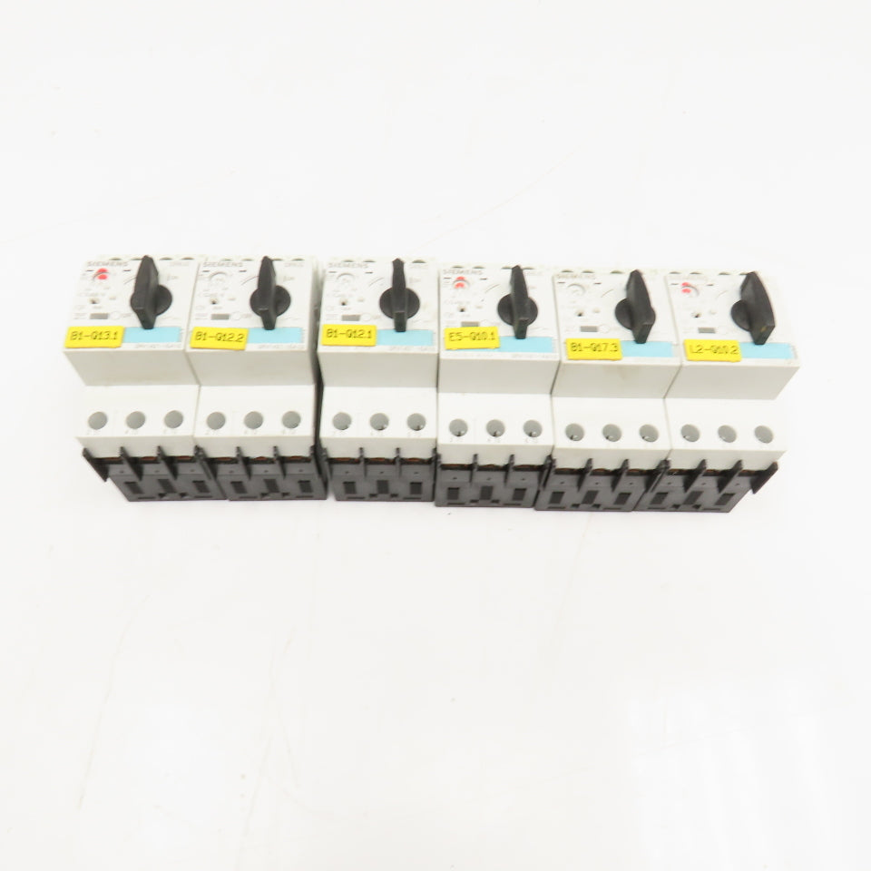 Siemens 3RV1021 600V Misc. Manual Motor Controller Lot Of 6 See Info