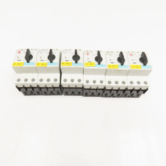 Siemens 3RV1021 600V Misc. Manual Motor Controller Lot Of 6 See Info