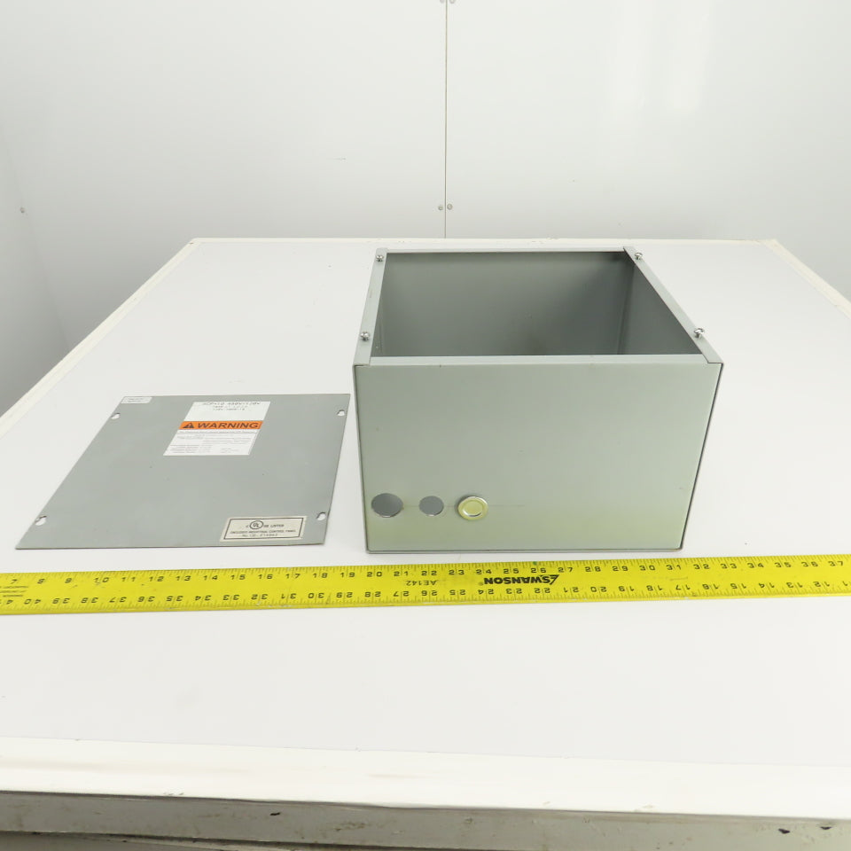 Hoffman ASE12X12X8NK 12 x 12" x 8" Screw Cover Electrical Enclosure Junction Box